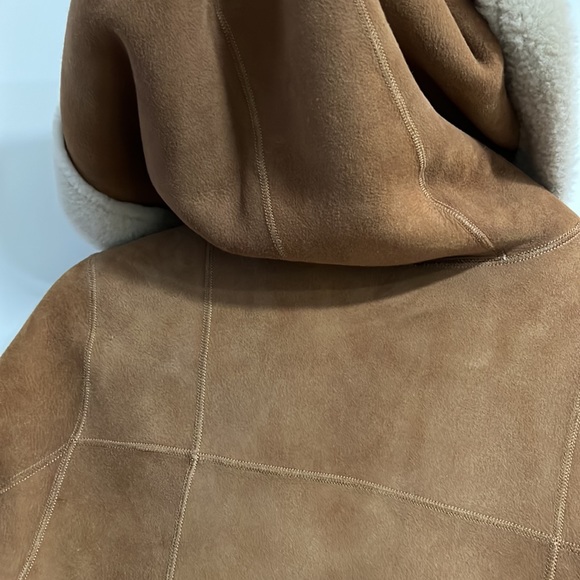 Vintage Shearling Coat – Real Lamb Suede Jacket - Picture 7 of 10